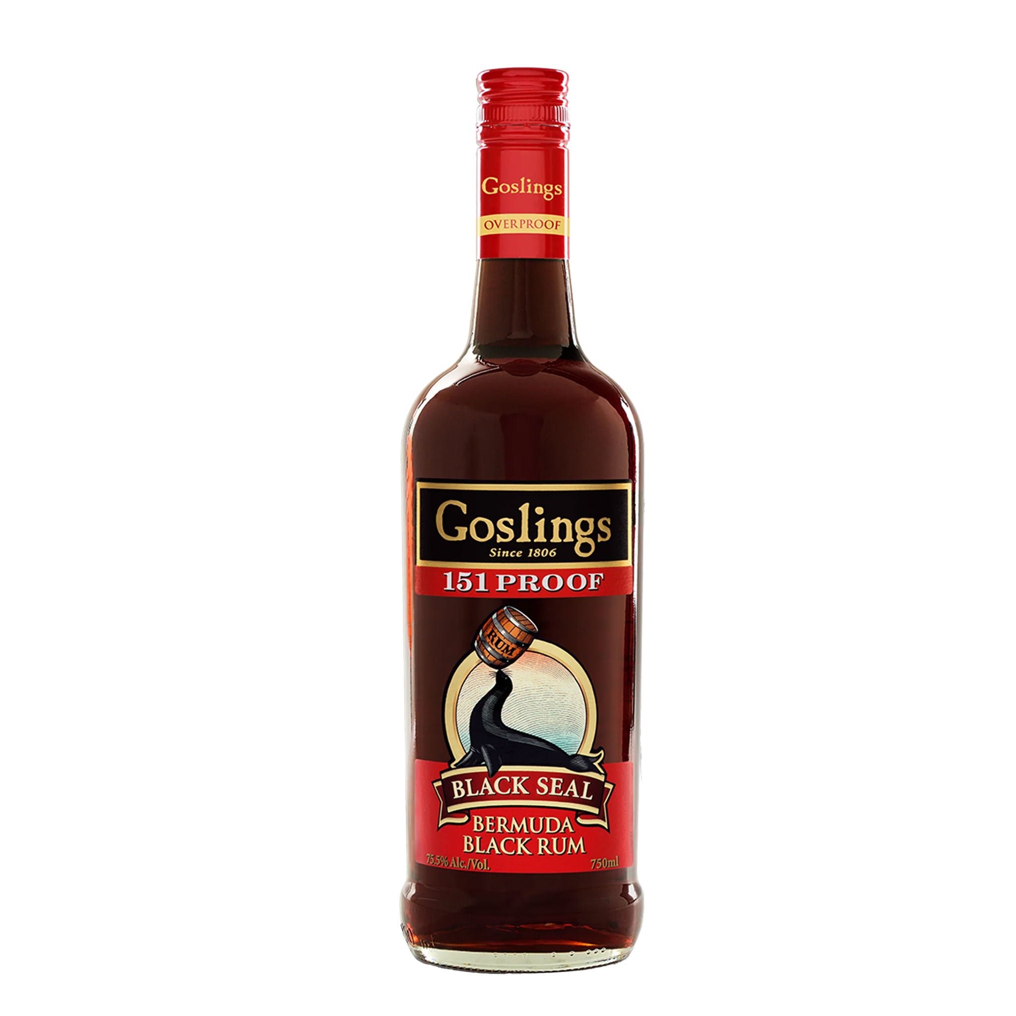 Goslings-151 Goslings Black Seal 151 Rum - Image 1