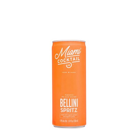 Miami Cocktails Mango Peach Rose Bellini Spritz